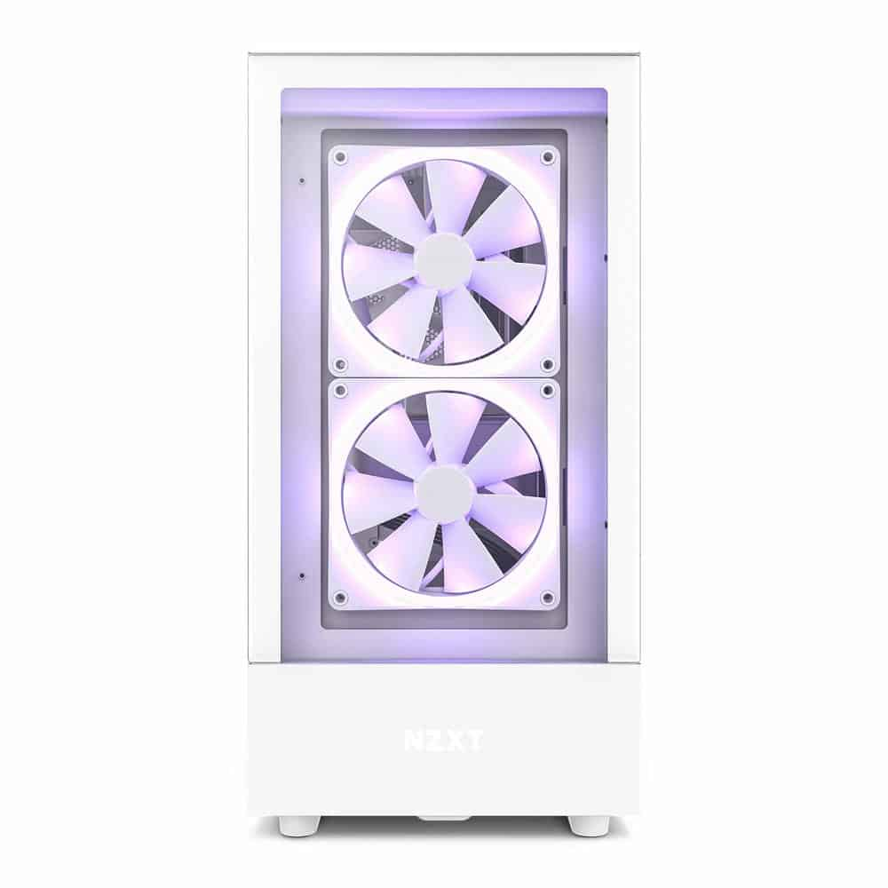 (image for) NZXT H5 Elite White Mid Tower Tempered Glass PC Gaming Case